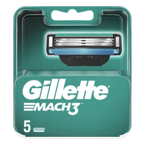 Gillette Mach3 náhradní hlavice 5 ks