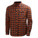 Košile dřevorubecká HELLY HANSEN Vancouver - tmavě oranžová/šedá