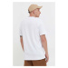 Bavlněné tričko Vans bílá barva, s aplikací