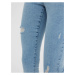Světle modré skinny fit džíny s potrhaným efektem VERO MODA Sophia