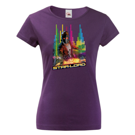 Dámské tričko s potiskem Star-Lord DJ - ideální dárek pro fanoušky Marvel BezvaTriko