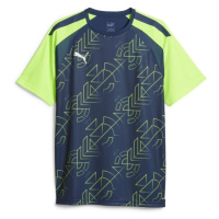 Puma TEAMLIGA GRAPHIC JERSEY TEE Pánské fotbalové triko, tmavě modrá, velikost