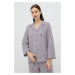 Bavlněné pyžamo United Colors of Benetton fialová barva, bavlněná