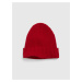 Červená dámská žebrovaná zimní čepice GAP