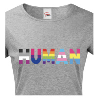 Dámské tričko s potiskem Human - LGBT pánské tričko