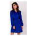 Makover Dámské mini šaty Thomson K175 safírová Tmavě modrá