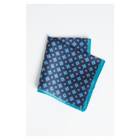 ALTINYILDIZ CLASSICS Men's Navy Blue-turquoise Patterned Handkerchief AC&Co / Altınyıldız Classics