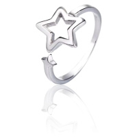 11076 Stříbrný prsten STARLET