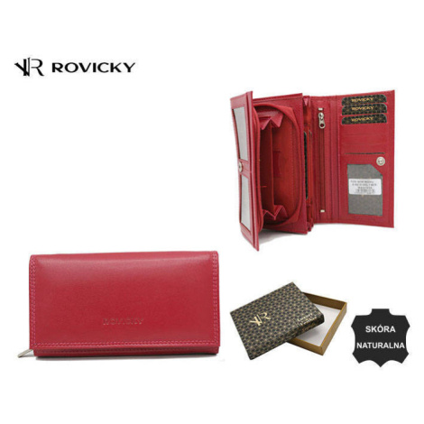 Dámská kožená peněženka s klopou Rovicky