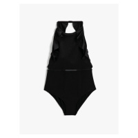 Koton Frilled Halterneck Swimsuit