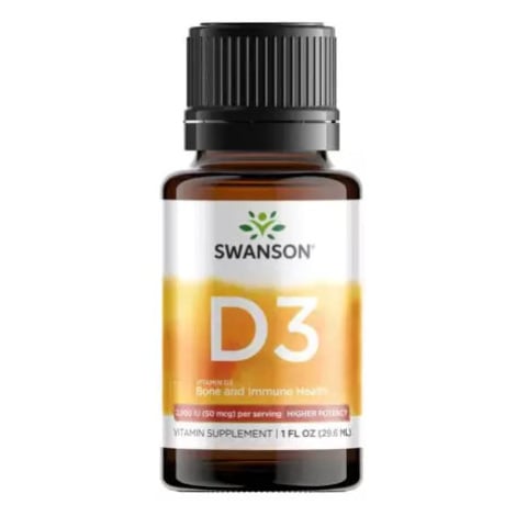 Vitamín D3 29,6ml 400IU - Swanson - EXP: 5/2022