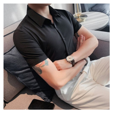 Pánská elegantní košile nemačkací s krátkým rukávem JFC FASHION