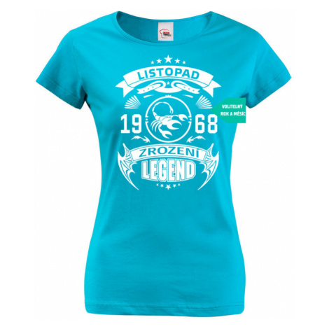 Dámské narozeninové tričko Zrození legendy - Heureka recenze 98 % BezvaTriko