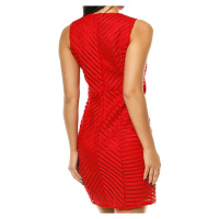 Dámské značkové šaty moderní AIKHA krátké červené - Červená - Aikha