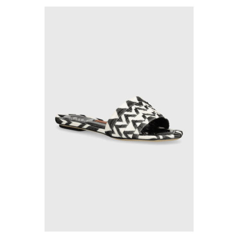 Pantofle Missoni Gia Flat dámské, černá barva, M32_022