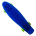 Master Penny Board Plastik 22" se svítícími kolečky, modrý