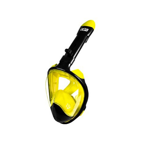 Aga Celoobličejová šnorchlovací maska L/XL DS1113 černá/žlutá