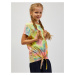 Tyrkysovo-žluté holčičí vzorované tričko SAM73 Auriga