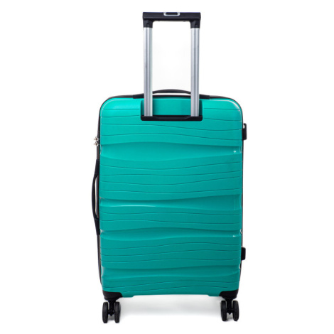 Rogal Zelený prémiový skořepinový kufr "Royal" s TSA zámkem - L (65l)