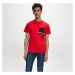 Calvin Klein Calvin Klein pánské červené tričko ORGANIC COTTON POCKET T-SHIRT