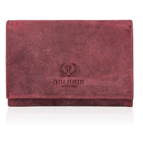 Dámská kožená peněženka Paolo Peruzzi T-33 růžová