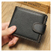 Pánská kožená peněženka s prošíváním