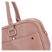Stylová dámská koženková pracovní taška Perla, růžová