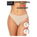 Dámské tanga Gatta RIB String Comfort béžové