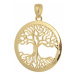 Stříbrný pozlacený přívěšek strom života STRZ0719F