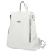 Stylový dámský koženkový kabelko/batoh Trinida, bílý