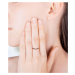 Anna Grace prstýnek Gold Sparkle Crystal 93 - 18 mm
