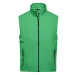 James&amp;Nicholson Pánská softshellová vesta JN1022 Green