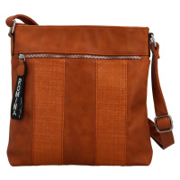 Trendy úzká dámská crossbody Meccorina, hnědá