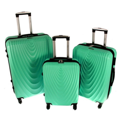 Rogal Zelená sada 3 skořepinových kufrů "Motion" - M (35l), L (65l), XL (100l)