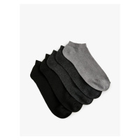 Koton Basic Set of 5 Booties and Socks, Multicolored