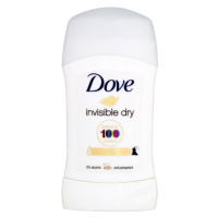 Dove Invisible Dry Antiperspirant tuhý antiperspirant proti bílým skvrnám 48h 40 ml