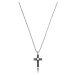 Viceroy Módní ocelový náhrdelník s křížkem Beat 75021C01000