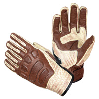 W-TEC Retro Gloves kožené moto retro rukavice hnědá/béžová