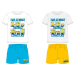 Mimoni- licence Chlapecké pyžamo - Mimoni 5204768, bílá / tyrkysová Barva: Bílá
