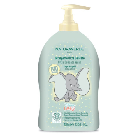 Disney Naturaverde Baby Ultra Delicate Wash sprchový gel a šampon 2 v 1 pro děti od narození 400