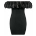 Luxusní černé mini šaty FashionEU