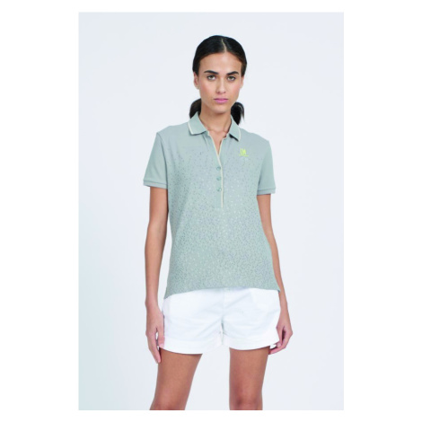 Polokošile la martina woman polo s/s piquet stretch šedá