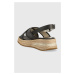 Sandály U.S. Polo Assn. GLORY dámské, hnědá barva, na klínku, GLORY005D
