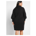 Bonprix BPC SELECTION pletené šaty s límcem Barva: Černá, Mezinárodní