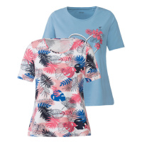 esmara® Dámské triko, 2 kusy (růžová/modrá)