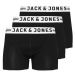Jack&Jones 3 PACK - pánské boxerky JACSENSE 12081832 Black