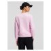Světle růžová dámská mikina KARL LAGERFELD Ikonik 2.0 Sweatshirt