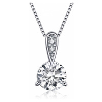 Klenoty Amber Stříbrný náhrdelník s přívěskem kubický zirkon