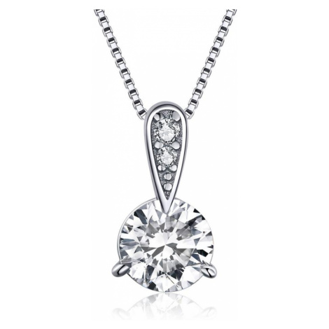 Klenoty Amber Stříbrný náhrdelník s přívěskem kubický zirkon