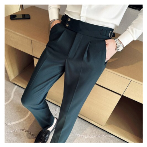 Elegantné pánske nohavice s opaskom a sponou JFC FASHION